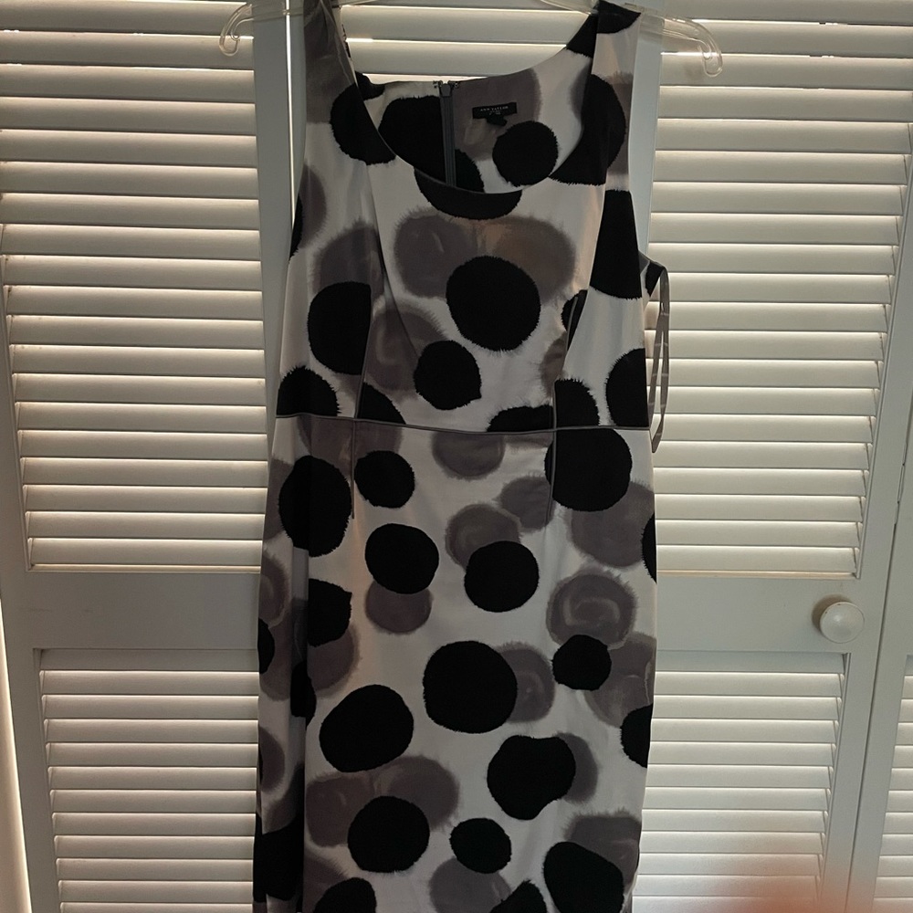 Ann Taylor shift dress   Empire waist. I’m 5’2 and hits at knees